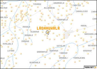 map of Ladhhuwāla