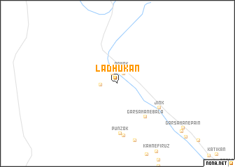 map of Ladhūkān