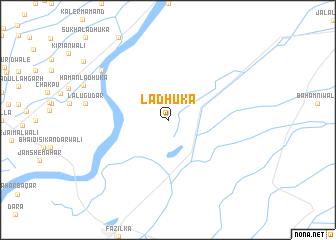 map of Lādhuka