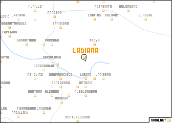 map of La Diana