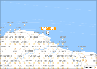 map of La Digue