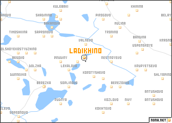 map of Ladikhino