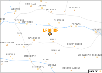 map of Ladinka