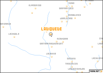 map of Ladiquede