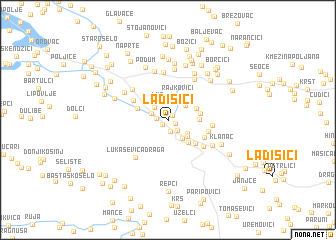 map of Ladišići