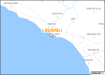 map of Ladispoli