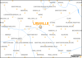 map of Ladiville