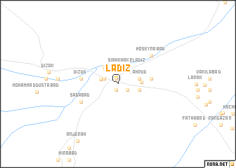map of Lādīz