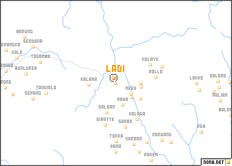 map of Ladi