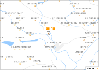 map of Ladná