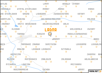 map of Ładna