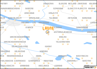 map of Ładne