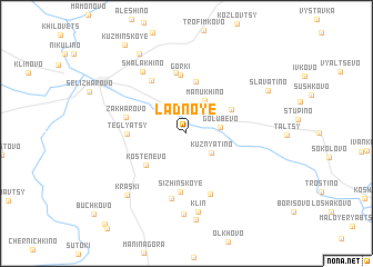 map of Ladnoye