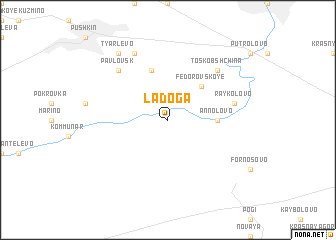 map of Ladoga