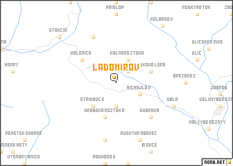 map of Ladomirov