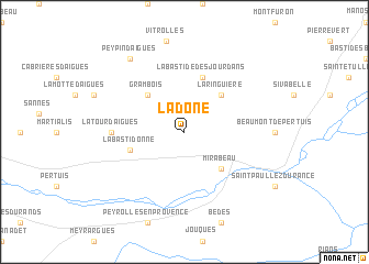 map of La Dône