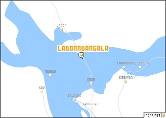 map of Ladonn Dangala