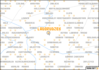 map of Ladorudzek