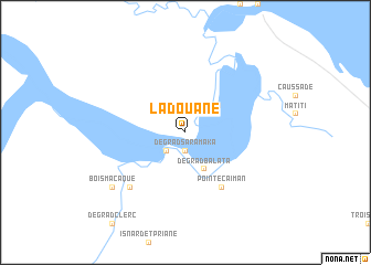 map of La Douane