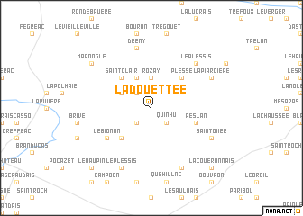 map of La Douettée