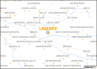 map of La Dourie