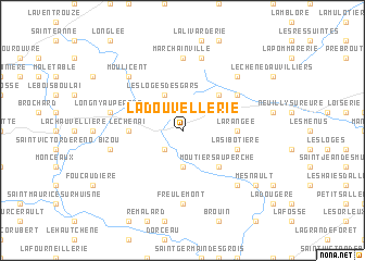 map of La Douvellerie