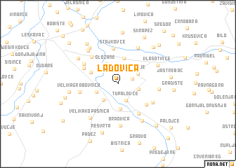 map of Ladovica