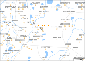 map of La Draga