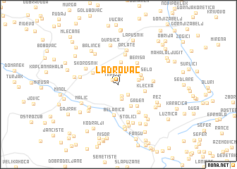 map of Ladrovac