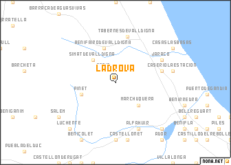 map of La Drova