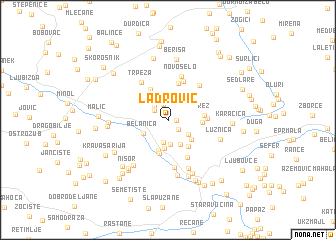 map of Ladrović