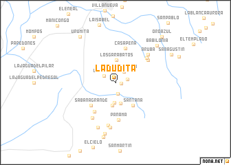 map of La Dudita