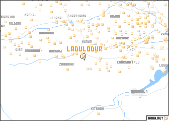 map of Ladu Lodur