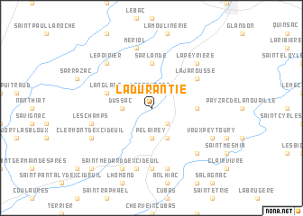 map of La Durantie