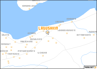 map of Ladushkin