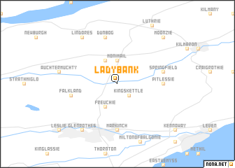 map of Ladybank