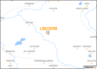 map of Ladygino