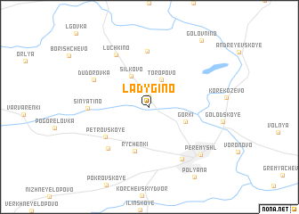 map of Ladygino