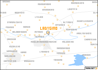 map of Ladygino