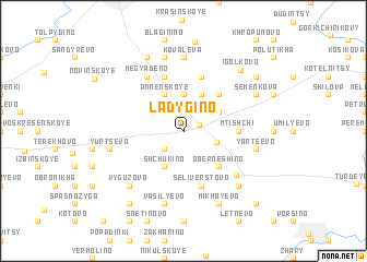 map of Ladygino