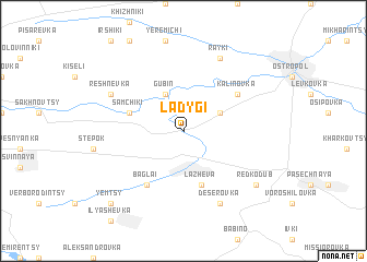 map of Ladygi