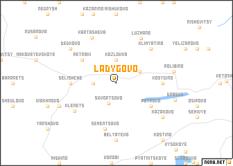 map of Ladygovo