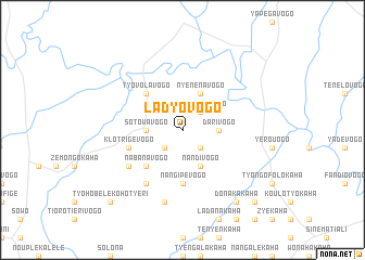 map of Ladyovogo