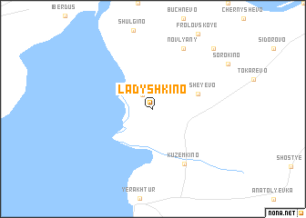 map of Ladyshkino