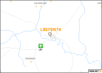 map of Ladysmith