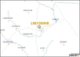 map of Ladyzhinka