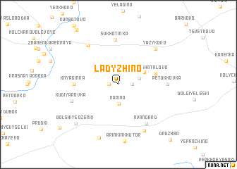 map of Ladyzhino