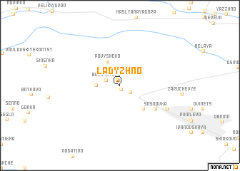 map of Ladyzhno