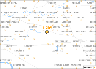 map of Lady