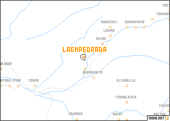 map of La Empedrada